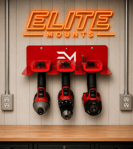 Elite Mounts 3-Slot Drill Organizer - Compatible with Milwaukee, photo 5 of 5