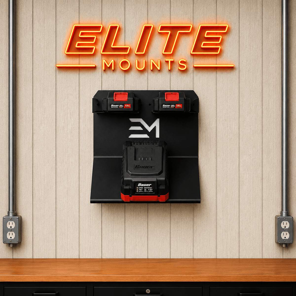 Elite Mounts Charger and Battery Mount compatible with Bauer 20V, photo 5 of 5