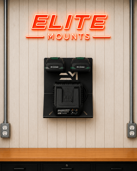 Elite Mounts Charger and Battery Mount compatible with Masterforce 20V, photo 5 of 5