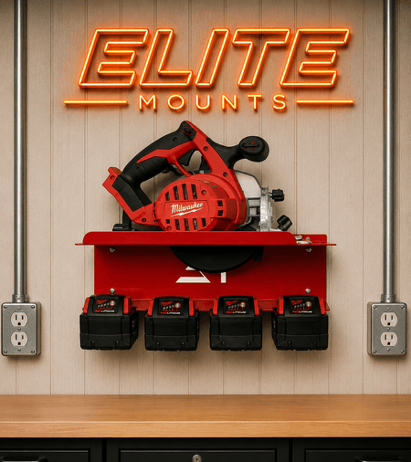 Elite Mounts Circular Saw Holder - Compatible with Milwaukee 18v Battery, photo 5 of 5