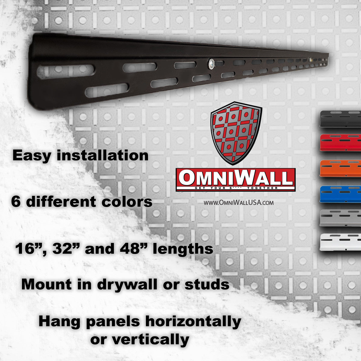 OmniWall top and bottom wall cleats