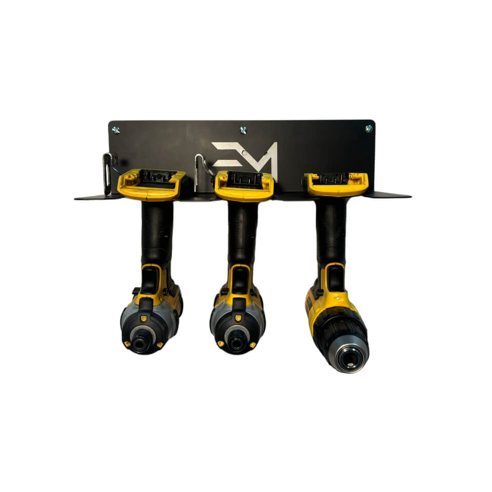 Elite Mounts 3-Slot Drill Organizer compatible with DeWalt 20v, photo 3 of 5
