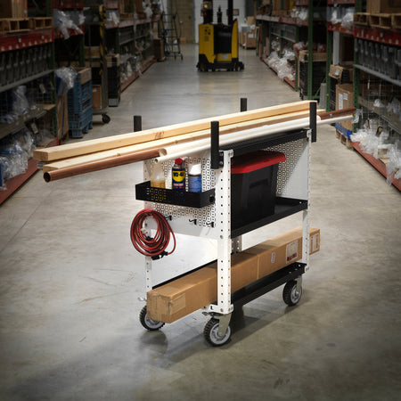 Heavy-Duty OmniCart Base Series vertical handle detail