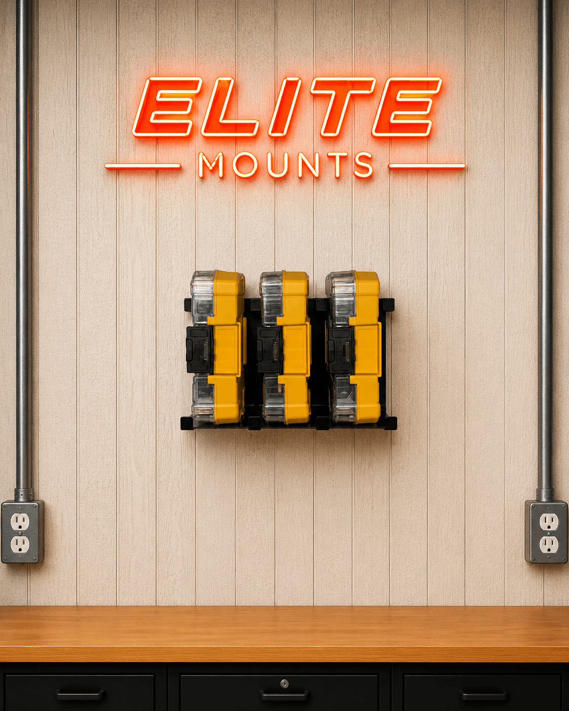 Elite Mounts Drill Bit Storage Shelf compatible with DeWalt, photo 5 of 5