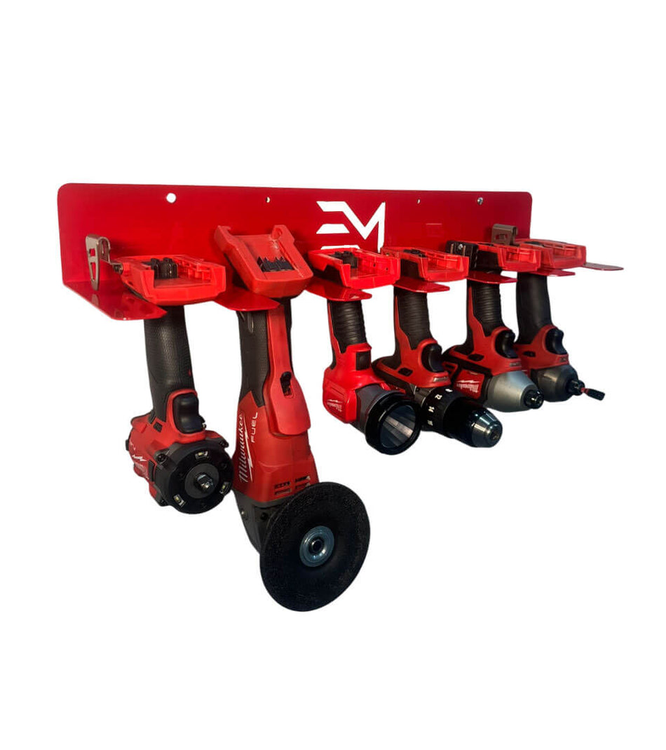 Elite Mounts 6-Slot Drill Organizer - Compatible with Milwaukee, photo 1 of 5