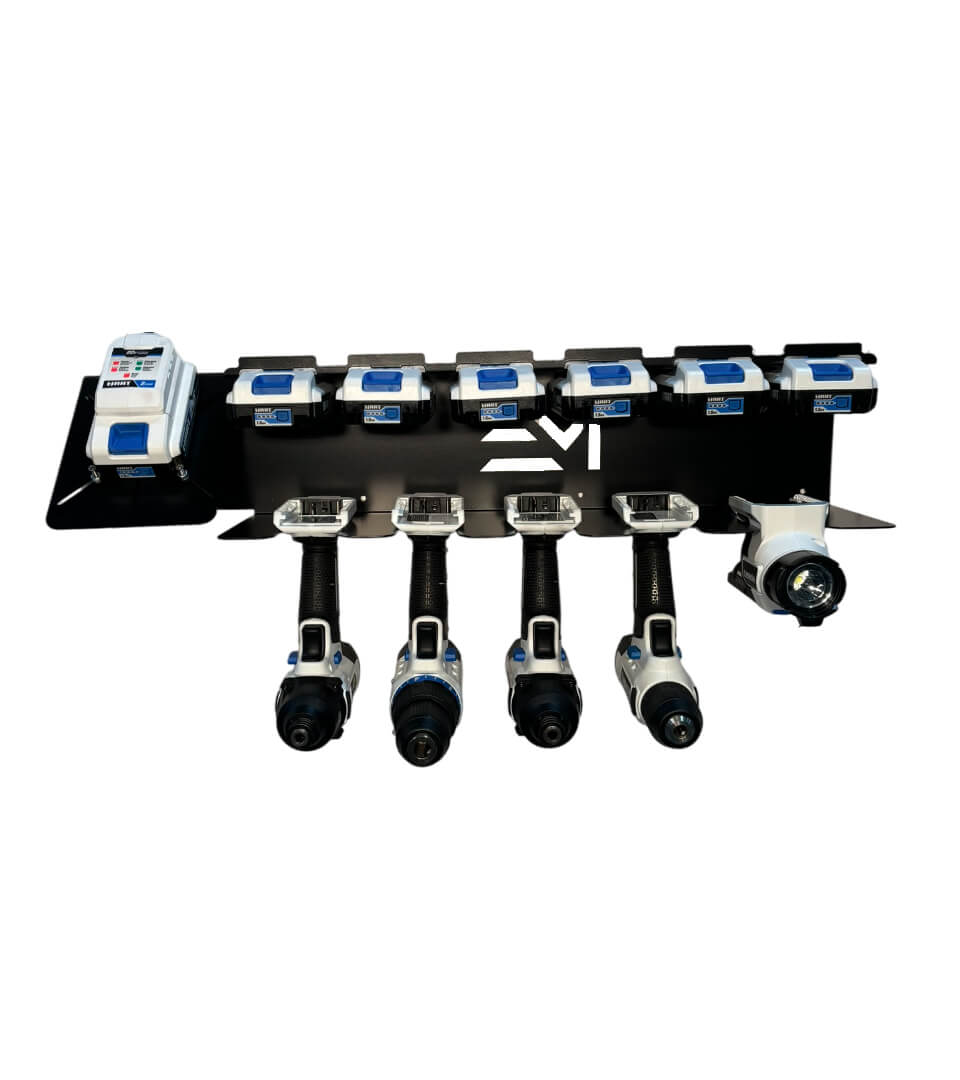 Drill & Locking Battery Charging Station compatible with Hart 20v
