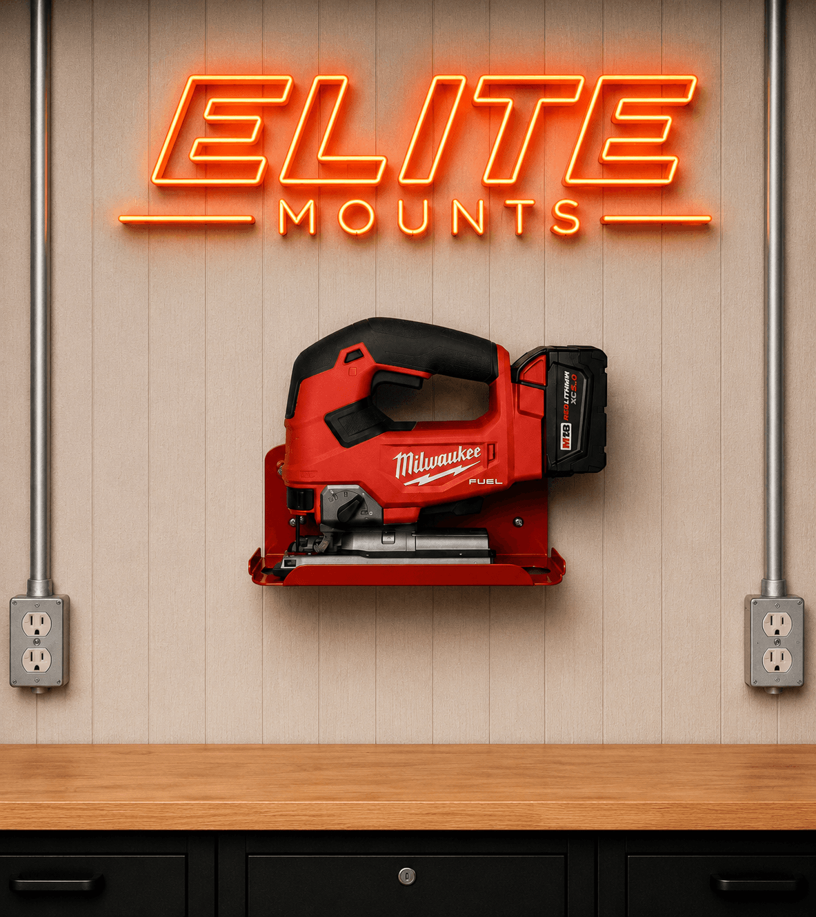 Elite Mounts Jig Saw Holder - Compatible with Milwaukee, photo 6 of 6