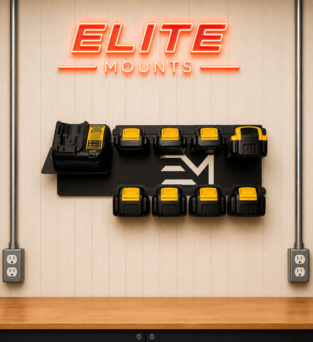 Elite Mounts Locking Battery Charging Station compatible with DeWalt 20v, photo 5 of 5