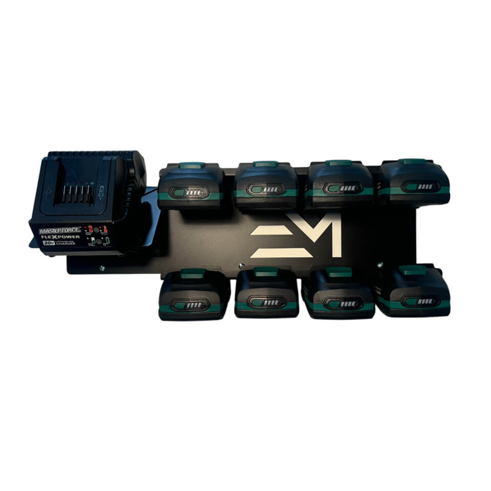 Elite Mounts Battery Organizer Charging Station compatible with Masterforce 20v, photo 3 of 5