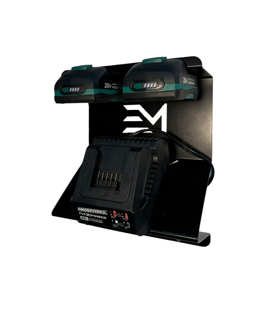Charger and Battery Mount compatible with Masterforce 20V