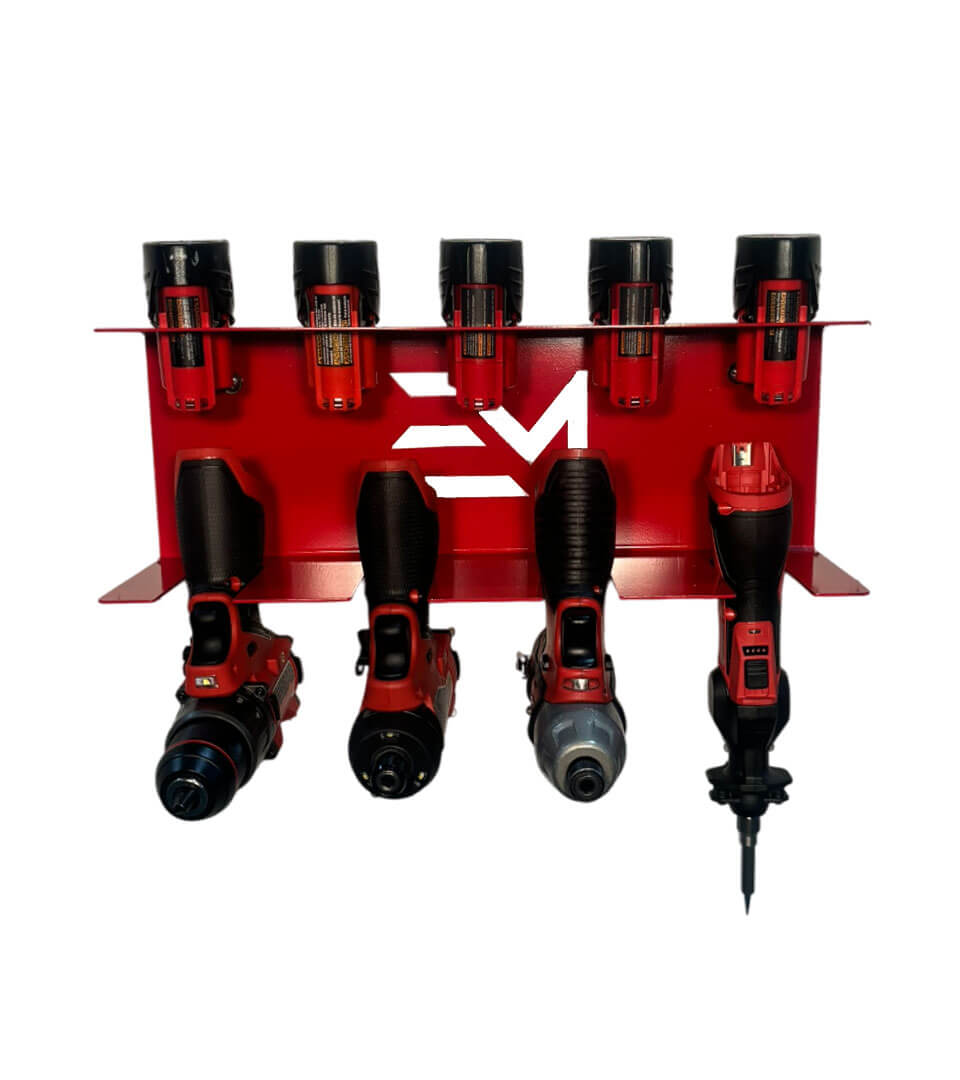 Elite Mounts Drill and Battery Shelf - Compatible with Milwaukee 12v Battery, photo 3 of 5
