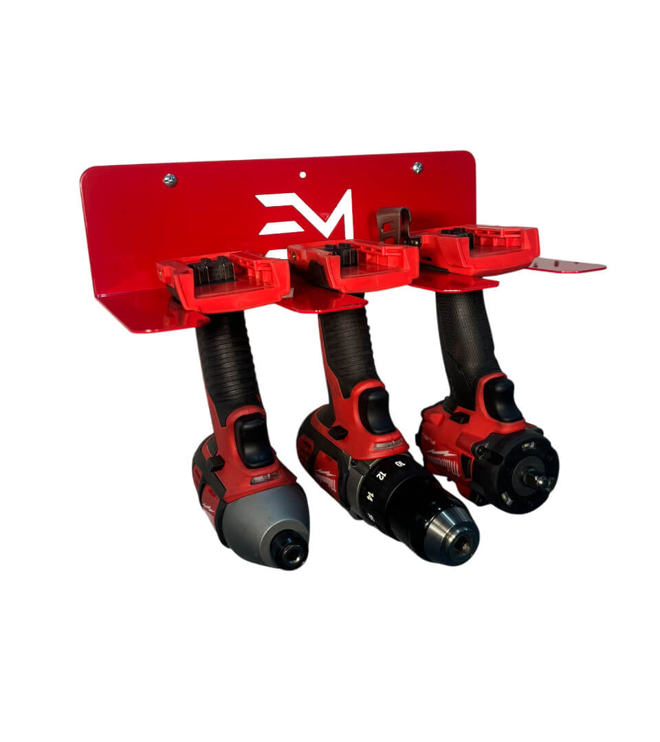 Elite Mounts 3-Slot Drill Organizer - Compatible with Milwaukee, photo 1 of 5