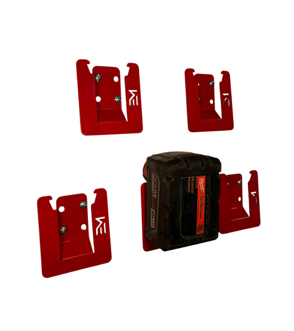 Battery Holders 5-Pack – Compatible with Milwaukee 18v Battery