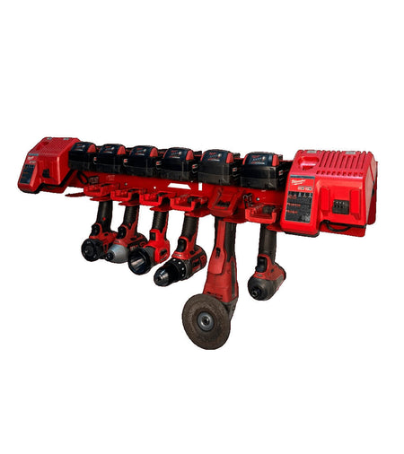 Battery and Drill Dual Charging Station – Compatible with Milwaukee 18v Battery