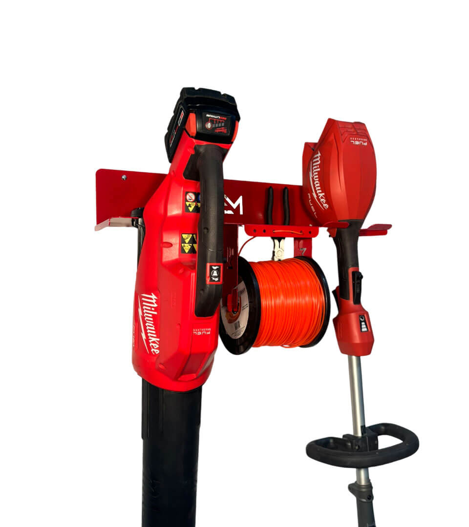 Leaf Blower Trimmer and String Mount – Compatible with Milwaukee