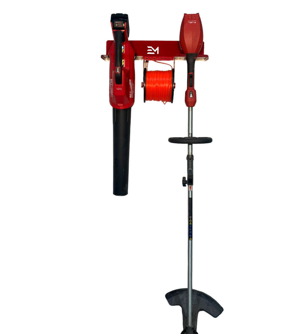 Leaf Blower Trimmer and String Mount – Compatible with Milwaukee