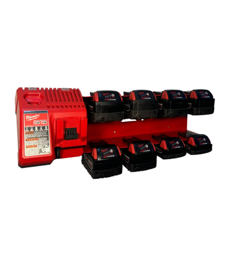 Locking Battery Charging Station – Compatible with Milwaukee 18v Battery