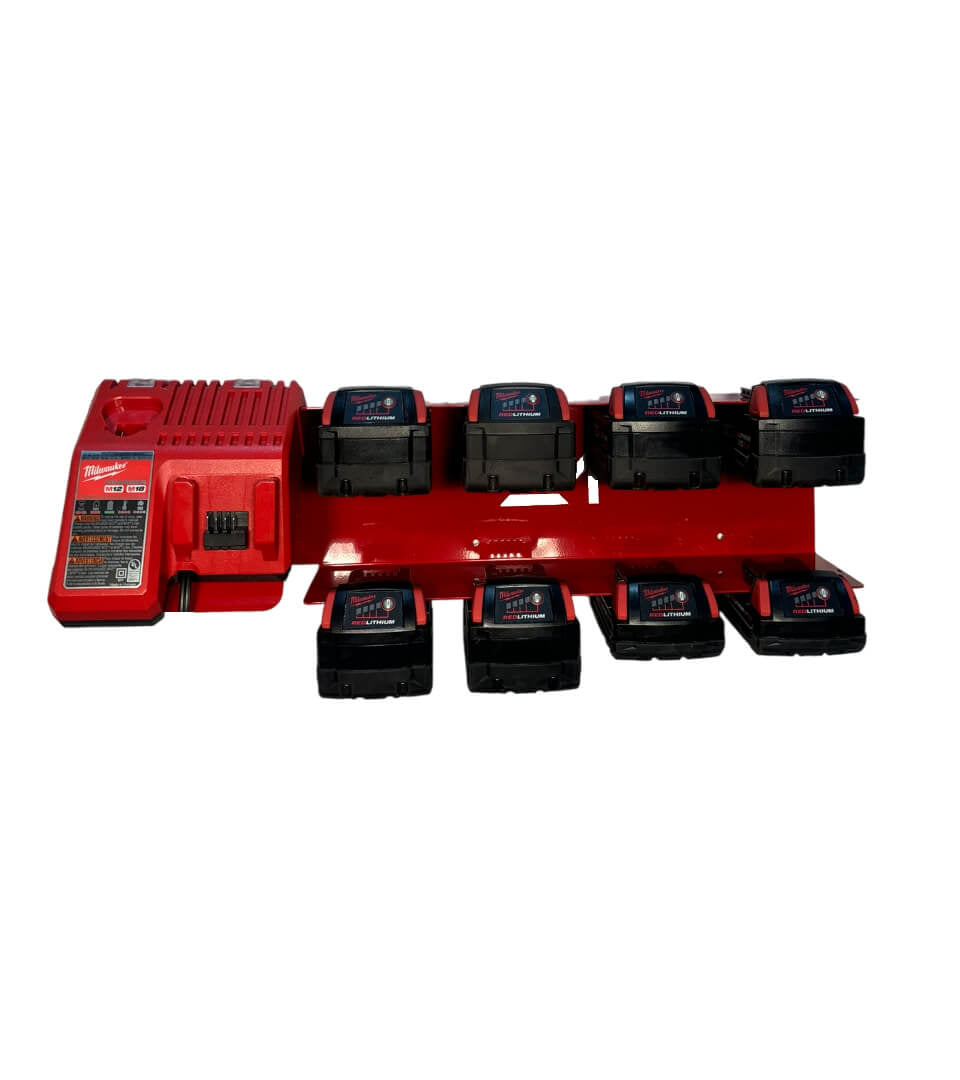 Elite Mounts Locking Battery Charging Station - Compatible with Milwaukee 18v Battery, photo 3 of 5