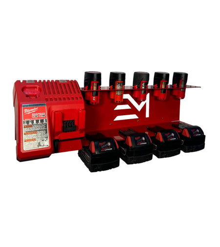 Elite Mounts Locking and Battery Charging Station - Compatible with Milwaukee 12v,18v Battery, photo 1 of 5