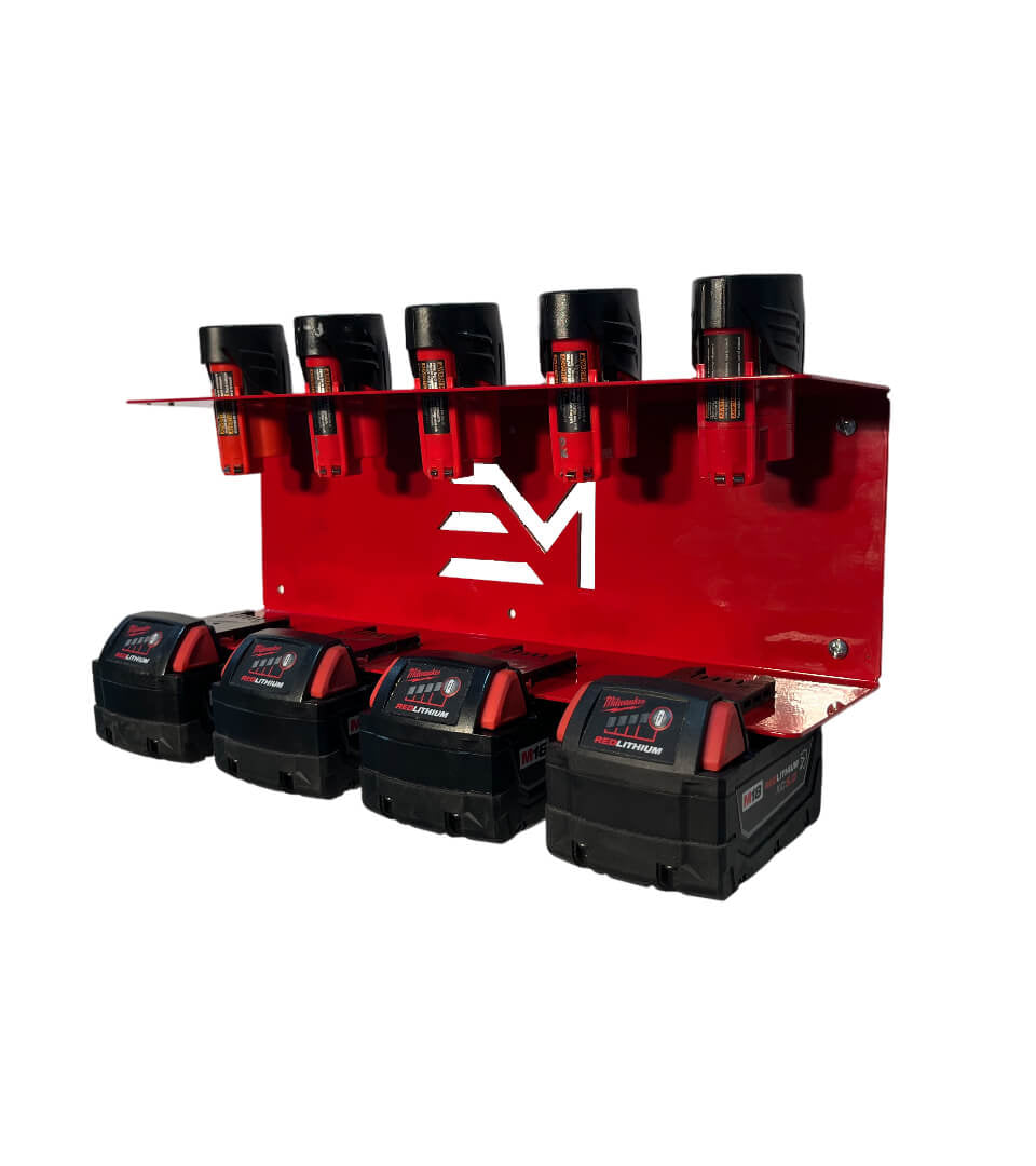 Elite Mounts Locking & Battery Holder - Compatible with Milwaukee 12v,18v Battery, photo 3 of 5