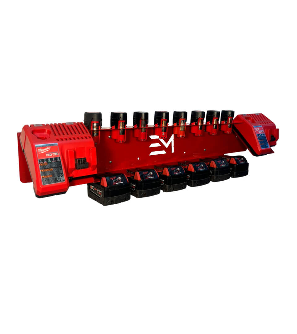 Dual Battery Charging Station – Compatible with Milwaukee 12v,18v Battery