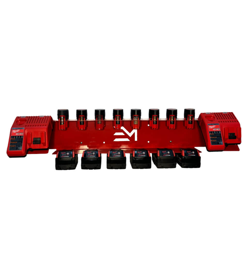 Elite Mounts Dual Battery Charging Station - Compatible with Milwaukee 12v,18v Battery, photo 5 of 6