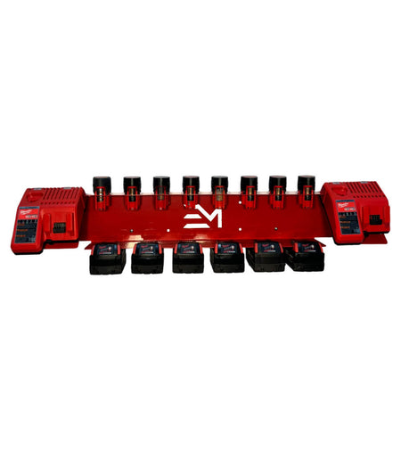 Elite Mounts Dual Battery Charging Station - Compatible with Milwaukee 12v,18v Battery, photo 5 of 6