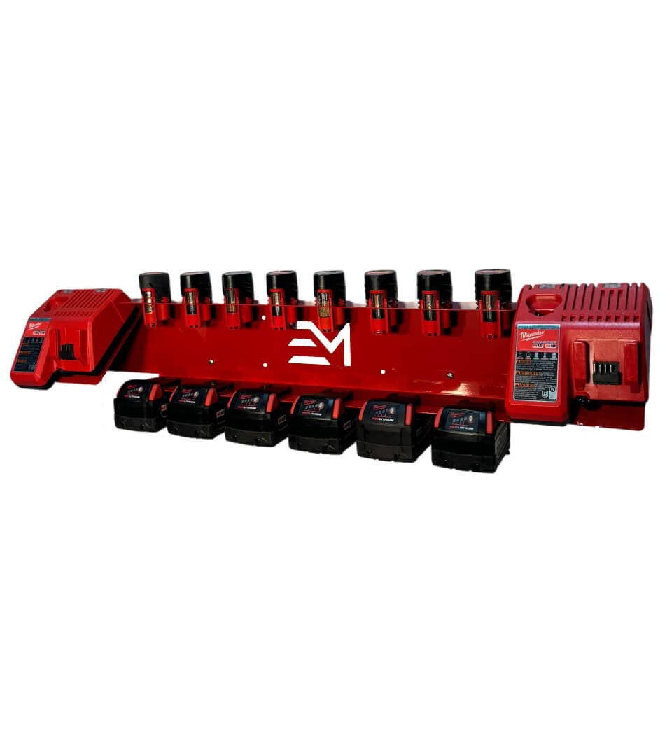 Dual Battery Charging Station – Compatible with Milwaukee 12v,18v Battery
