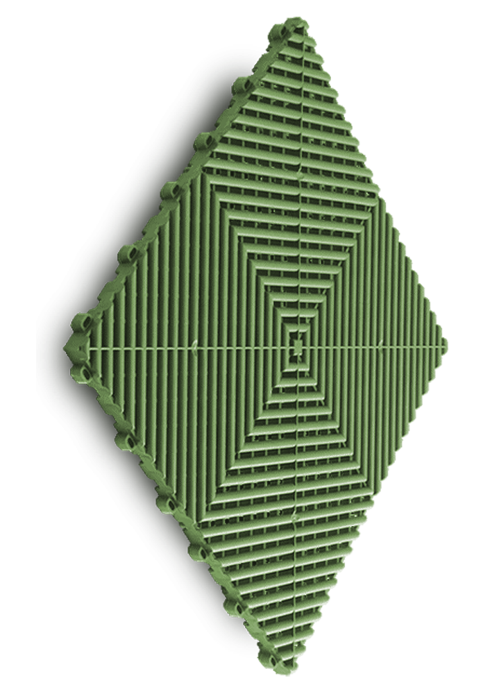 Ribtrax Pro tile in Boxwood Green