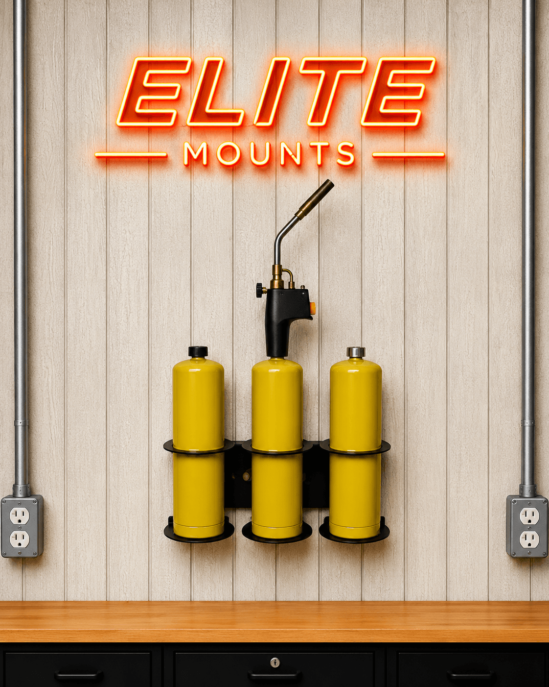 Elite Mounts Triple Propane Torch Holder, photo 5 of 5