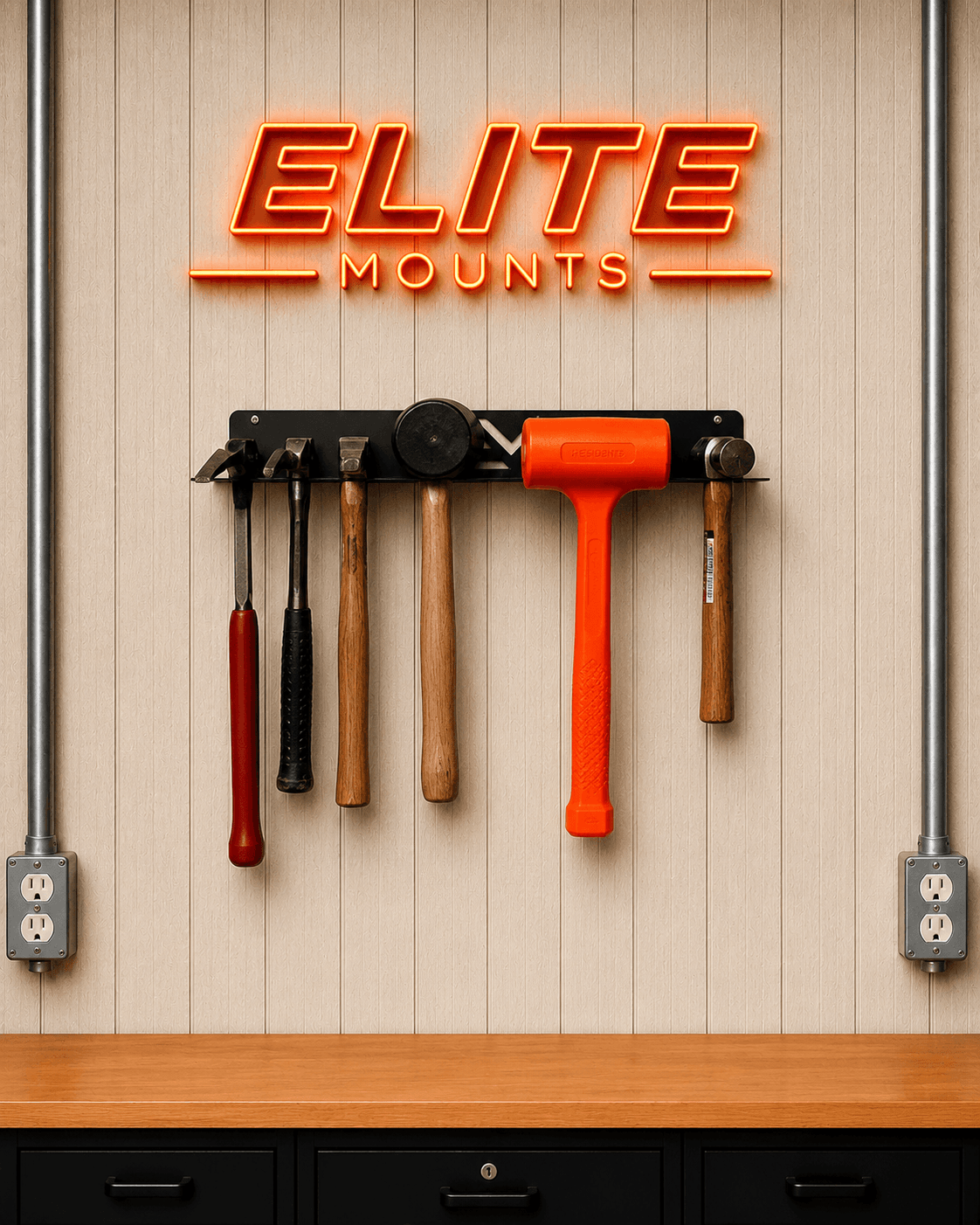 Elite Mounts Universal Hammer & Mallet Organizer Holder, photo 5 of 5
