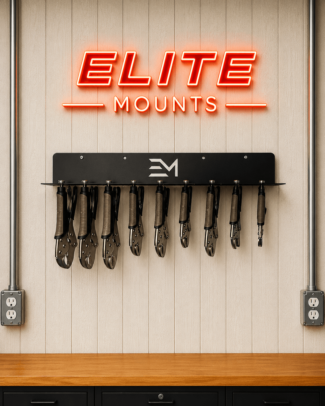 Elite Mounts Vise Grip Organizer Shelf, photo 5 of 5