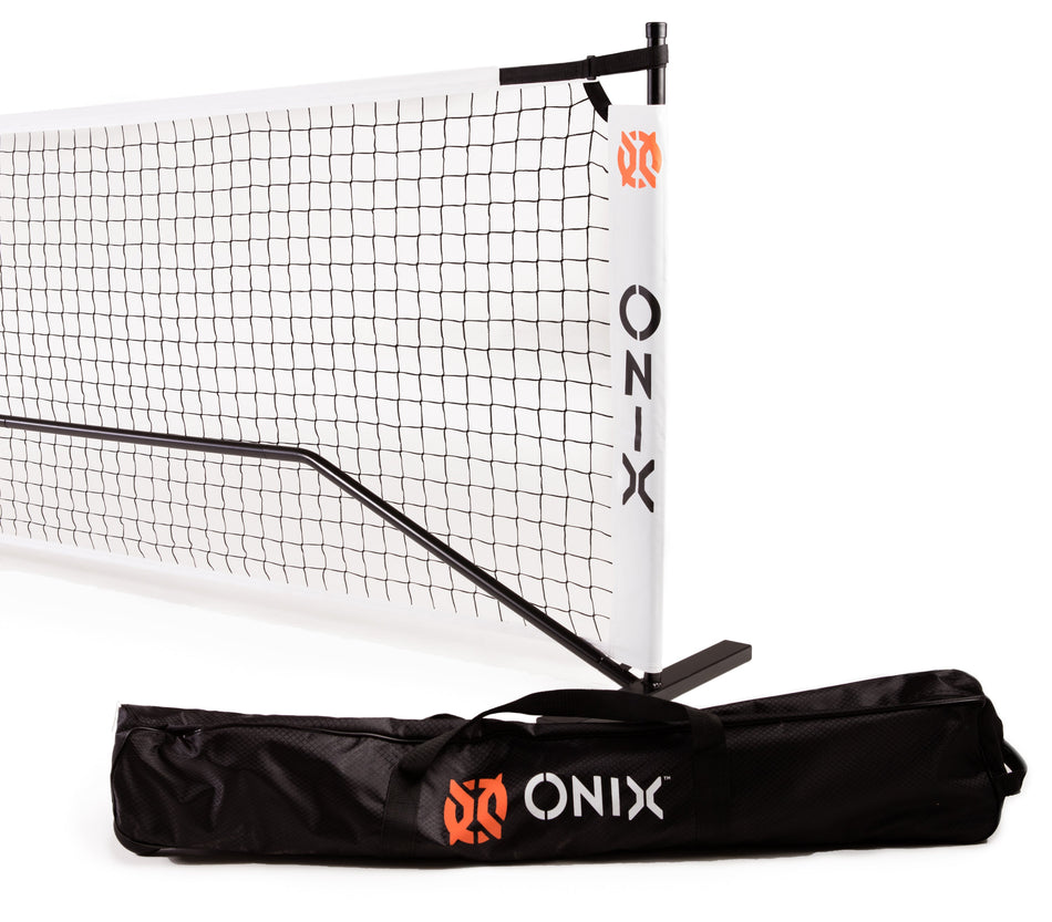 Onix portable pickleball net with carrying bag, part of the Onix Z5 pickleball set