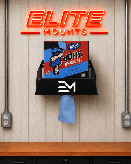 Elite Mounts Shop Towel Box Holder Rack, photo 5 of 5