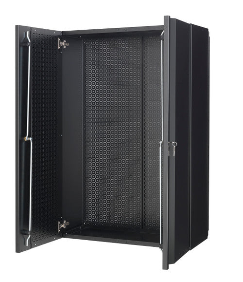OmniWall 32 in x 48 in Locking Cabinet on steel slatwall